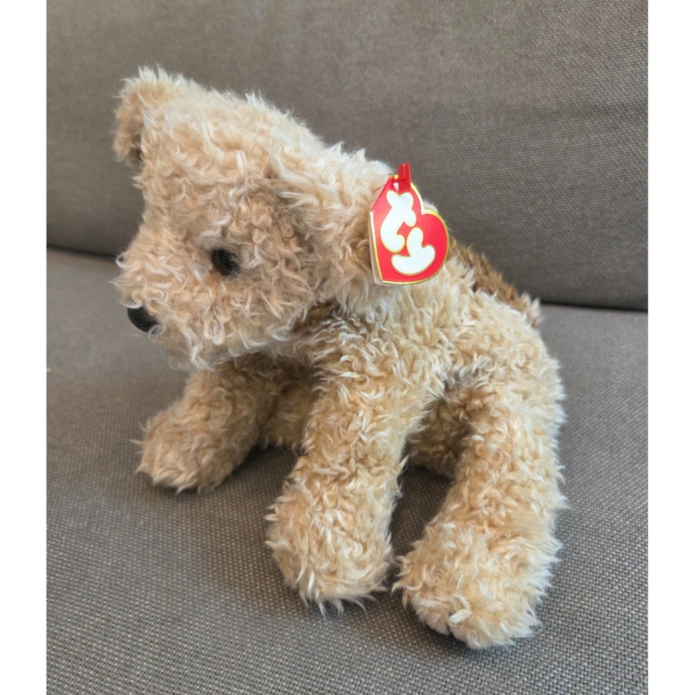 Ty Classic Taffy 1997 Terrier Plush Dog Puppy Bean Bag 8"